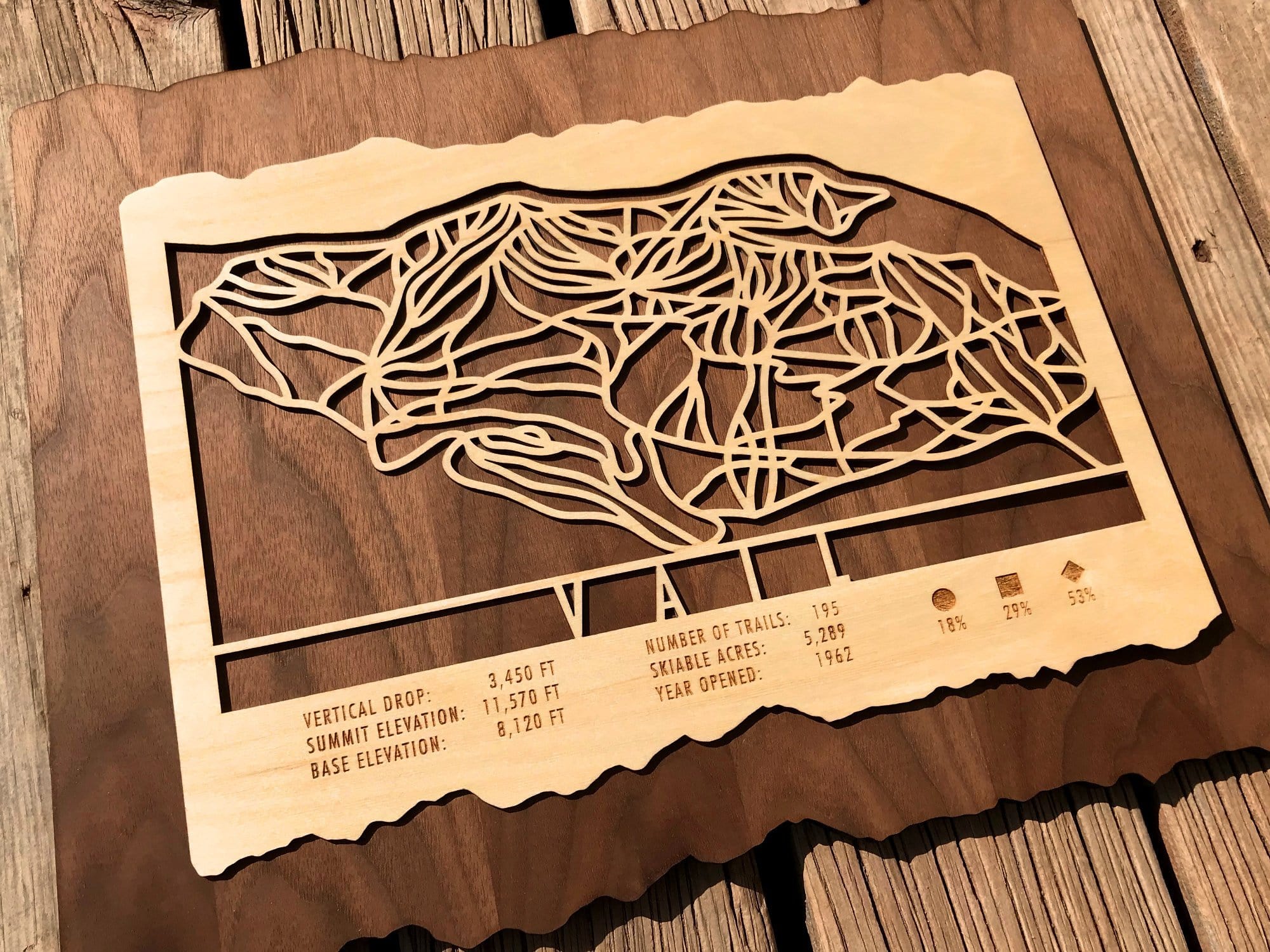 Vail Trail Map - Ski decor