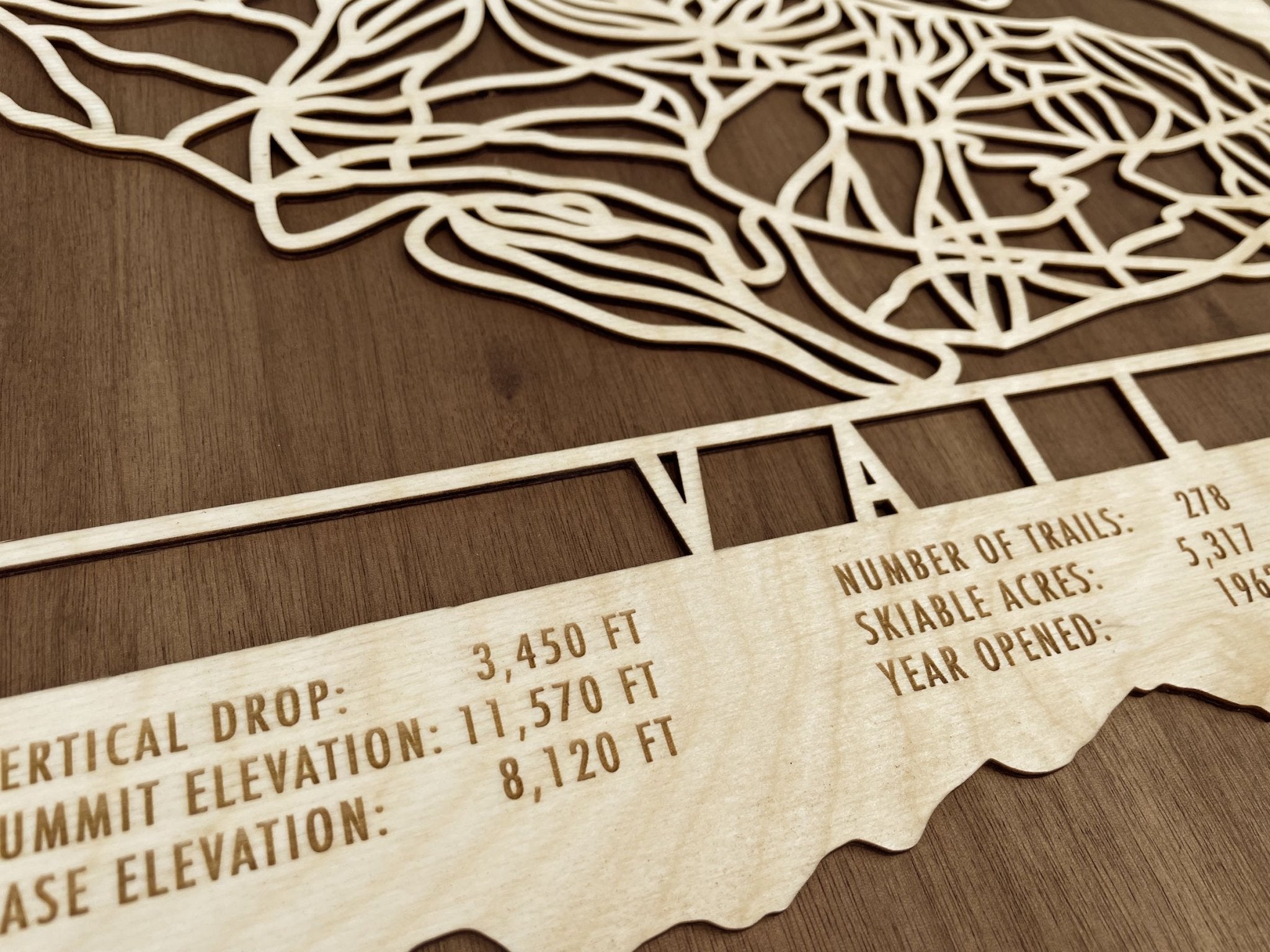 Vail Trail Map - Colorado - Mountaincut