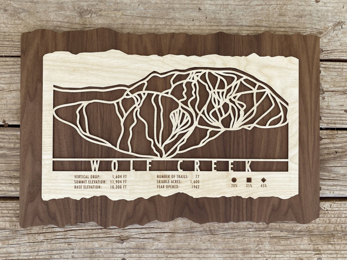 Wolf Creek Trail Map - Colorado - Mountaincut