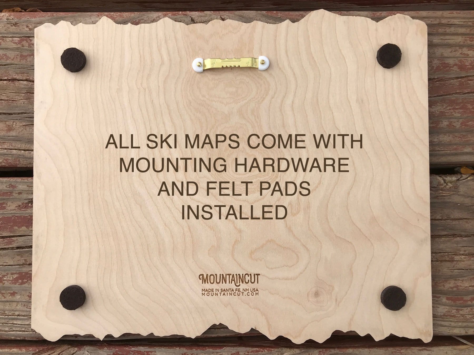 Saddleback Ski Decor Trail Map Art - MountainCut