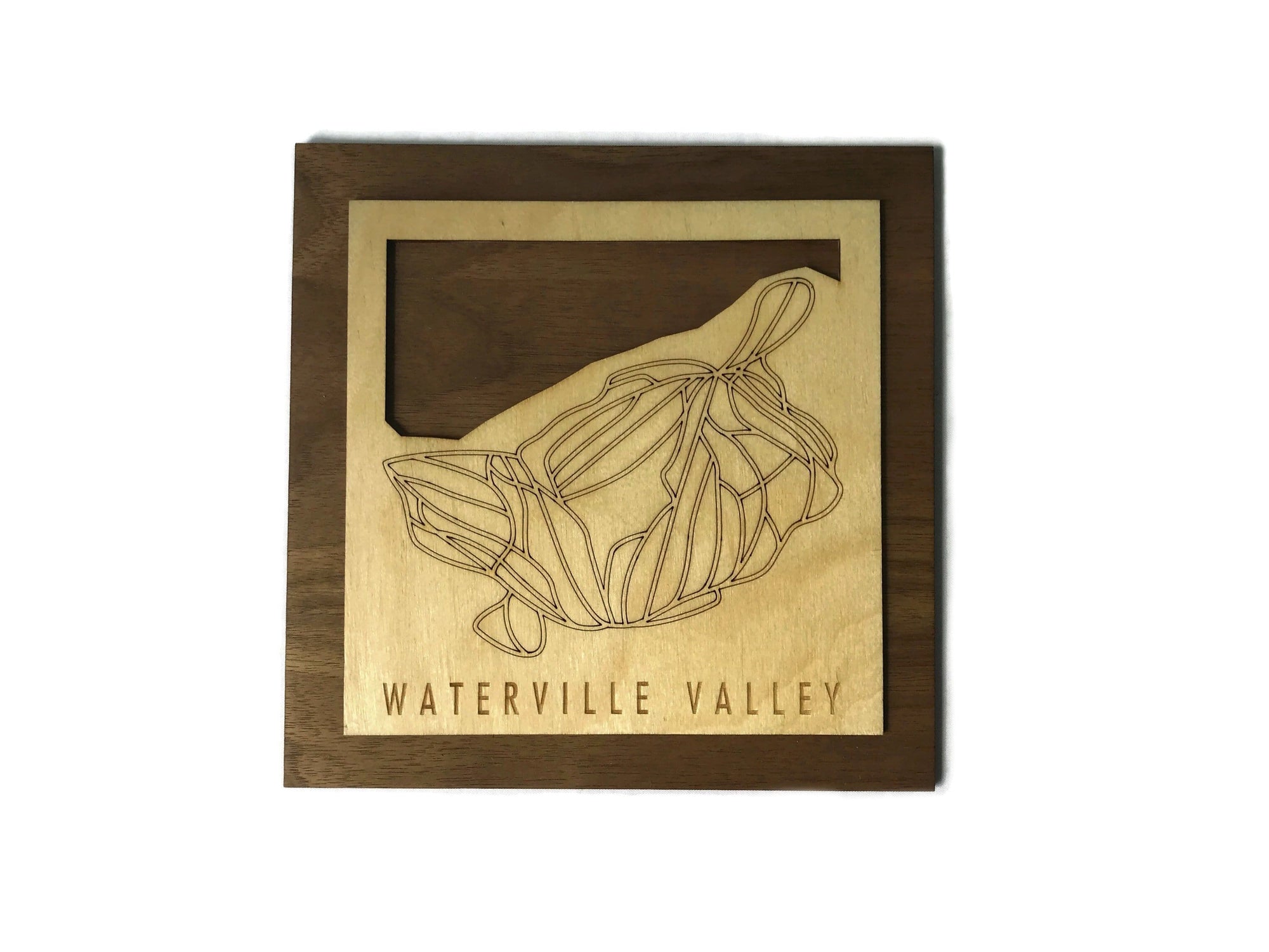 Waterville Valley Small Ski Decor Trail Map Art - MountainCut
