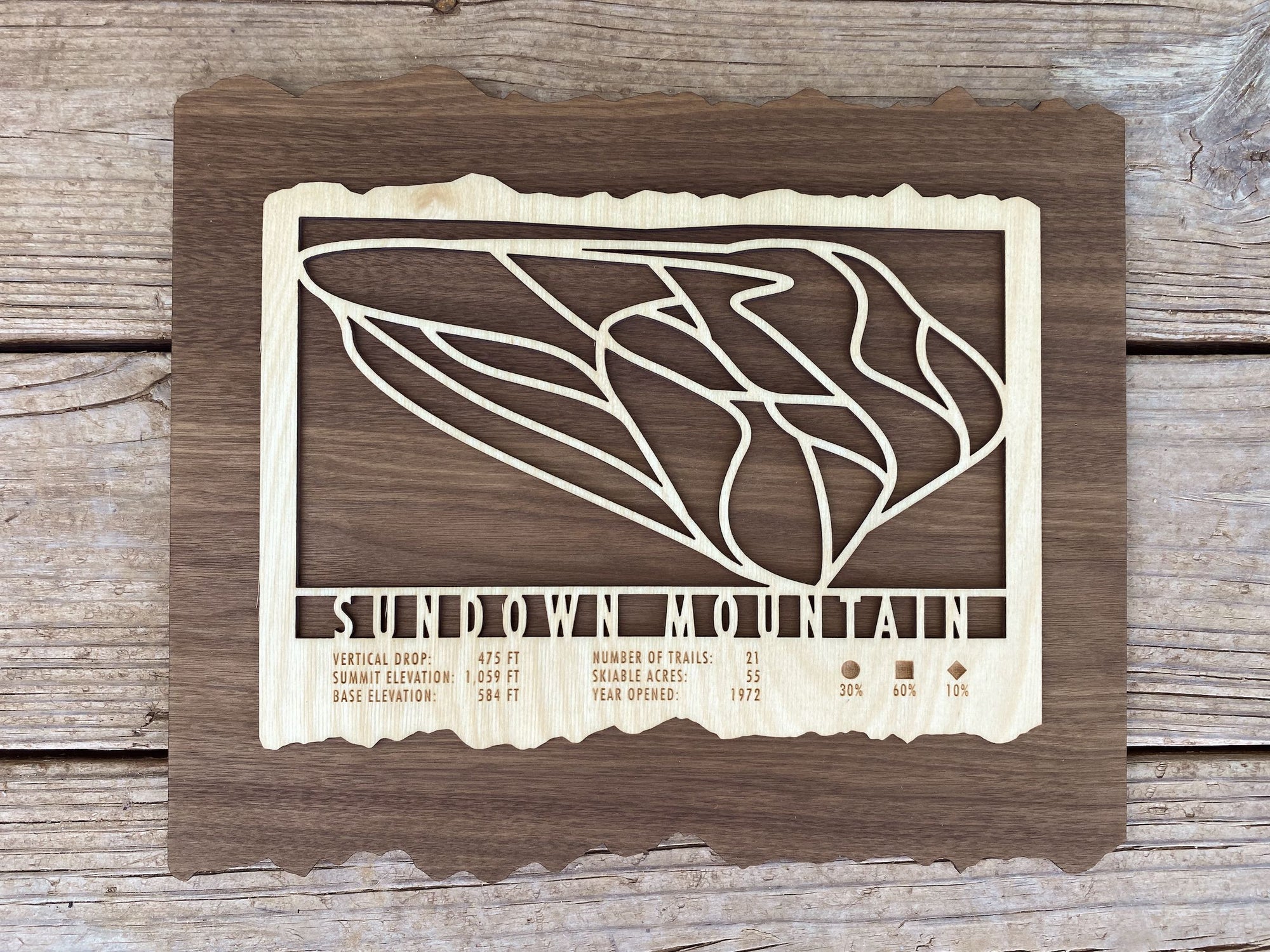 Sundown Mountain Trail Map