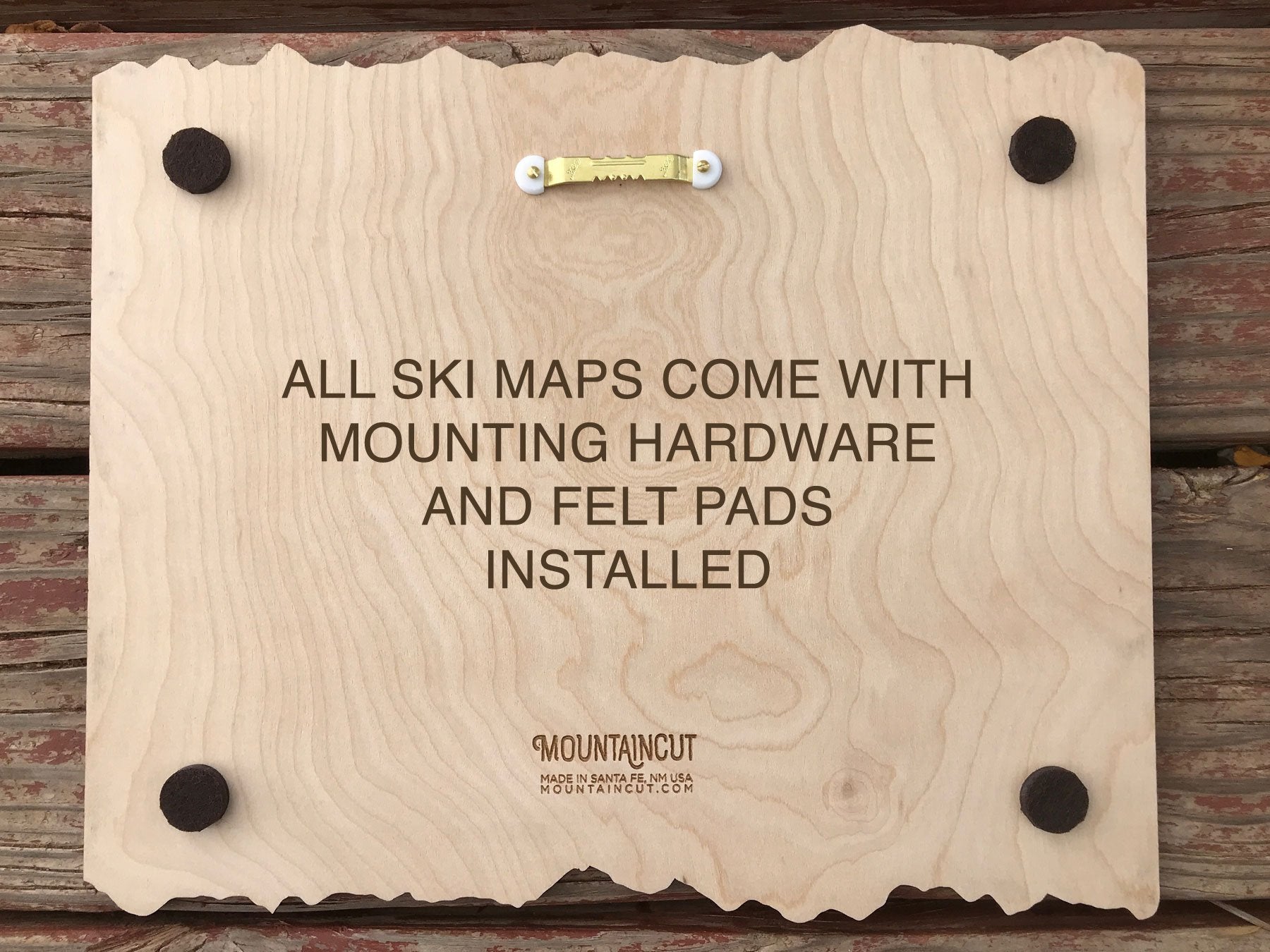 Ascutney Ski Decor Trail Map Art - MountainCut